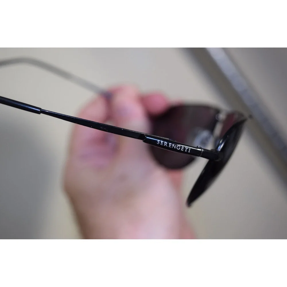 Serengeti S-Flex Salto 7013 Mens Aviator Sunglasses Gunmetal Metal Frame Japan